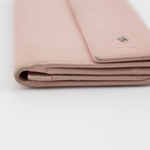 Chanel Butterfly Camellia Bifold Long Wallet Pink - Picture 9 of 14